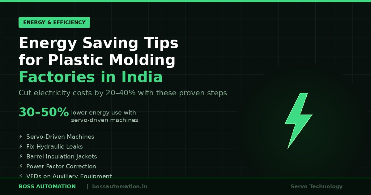 Energy Saving Tips for Plastic Molding Factories in India